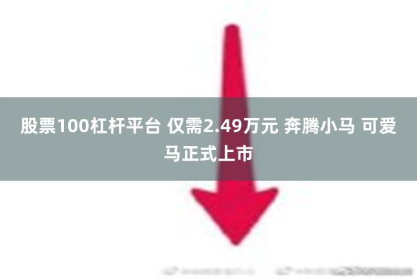 股票100杠杆平台 仅需2.49万元 奔腾小马 可爱马正式上市